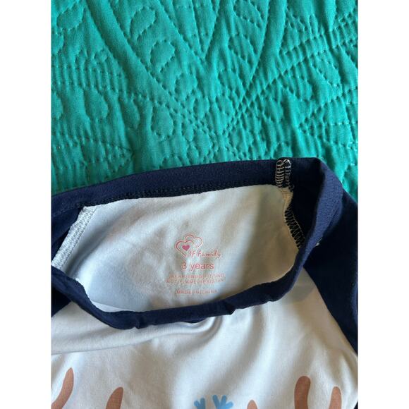 NWOT IF Family Toddler Size 3 years Winter Pajamas 2 Piece Reindeer Joy - Picture 5 of 12